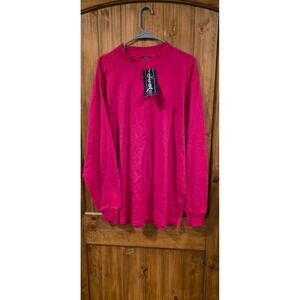 NWT Duofold Pullover Activewear T-Shirt Womens X-Large Pink Long Sleeve Outdoor